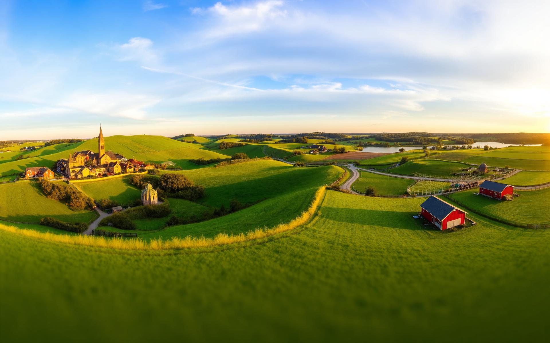 Paysage entre Wallonie et Wisconsin